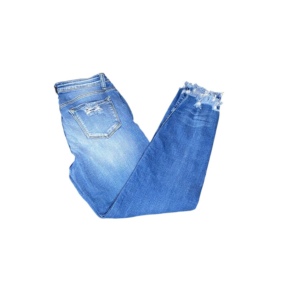 KanCan Los Angeles Distressed Raw Hem Skinny Jeans VBK1292A Blue 27